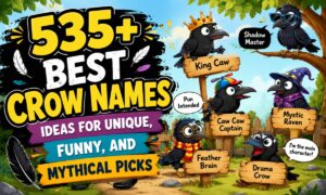 535+ Best Crow Names Ideas for Unique, Funny, and Mythical Picks