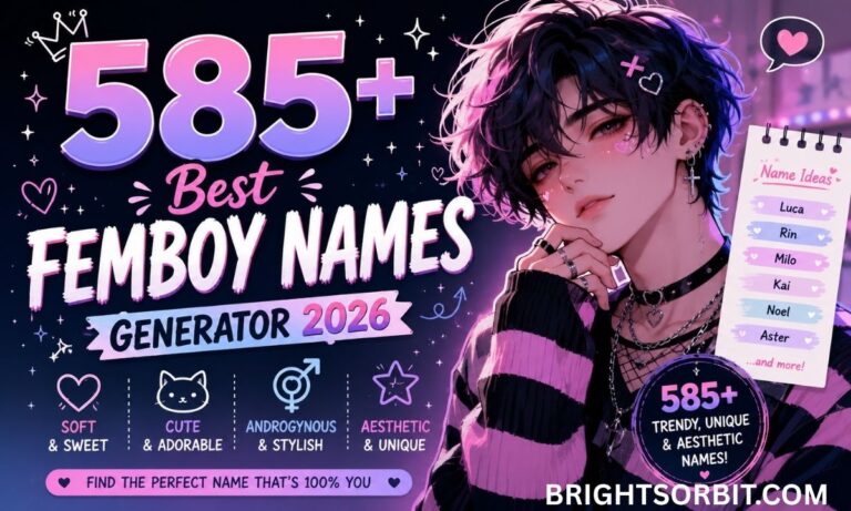 585+ Best Femboy Names Generator 2026