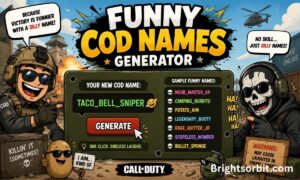 590+ Funny COD Names Generator Best, Dirty, Hilarious & Inappropriate