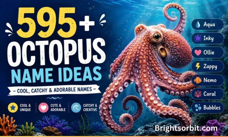 595+ Octopus Name Ideas – Cool, Catchy & Adorable Names
