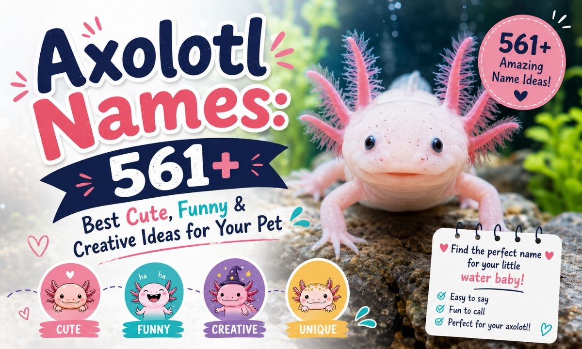 Axolotl Names: 561+ Best Cute, Funny & Creative Ideas for Your Pet