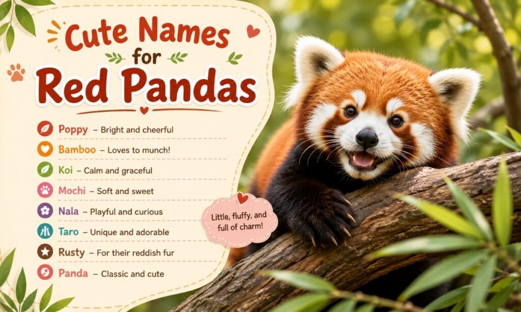 Cute Names for Red Pandas