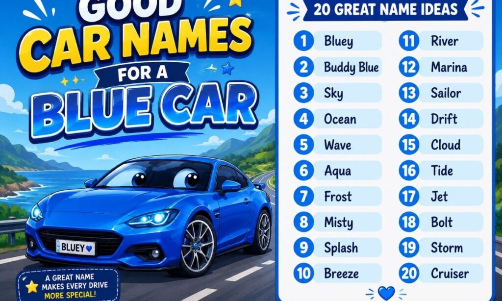 Good Car Names for a Blue Car