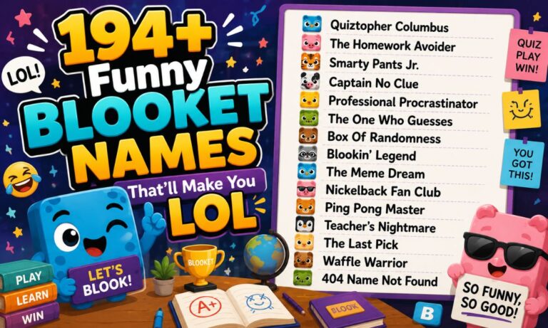 194+ Funny Blooket Names That’ll Make You LOL