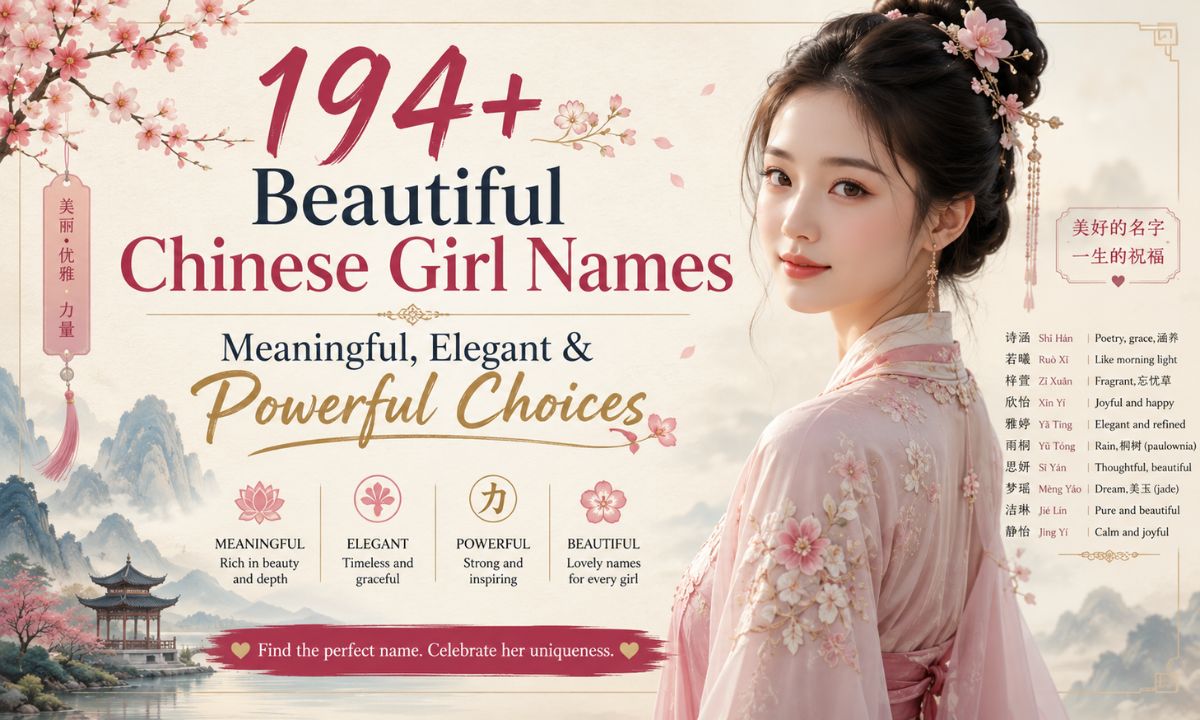 194+Beautiful Chinese Girl Names Elegant & Powerful Choices