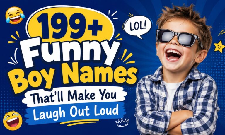 199+ Funny Boy Names That'll Make You Laugh Out Loud