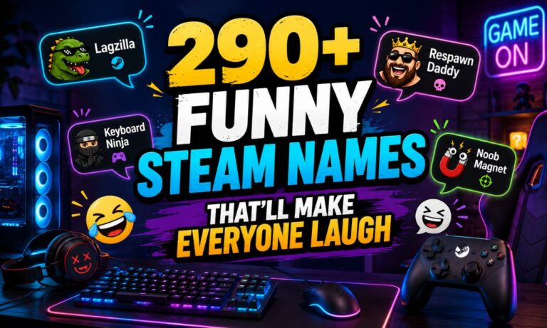 290+ Funny Steam Names That’ll Make Everyone Laugh