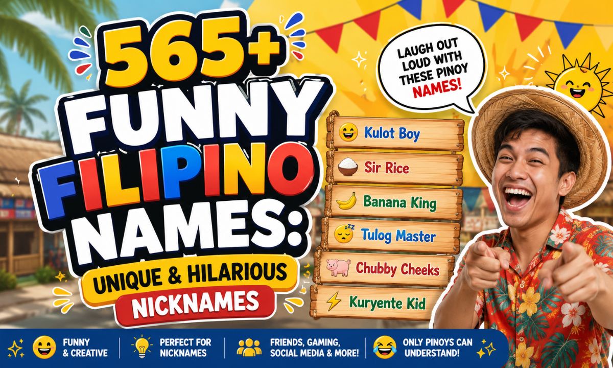 565+ Funny Filipino Names Unique & Hilarious Nicknames