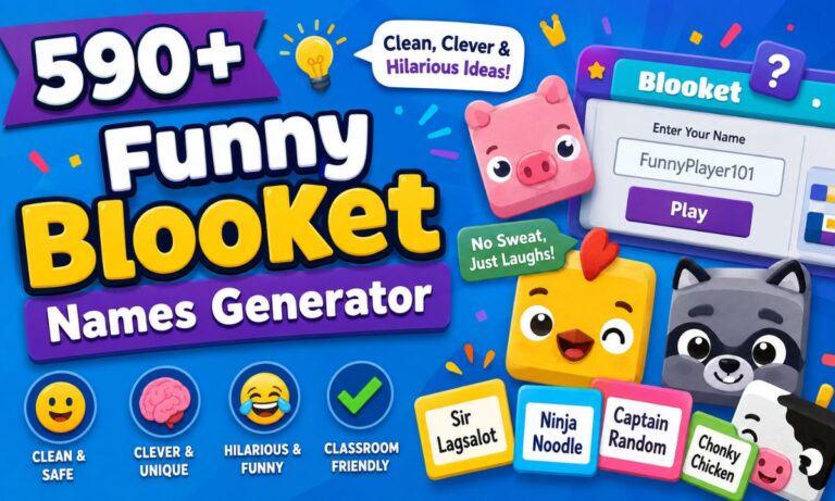 590+ Funny Blooket Names Generator Clean, Clever & Hilarious Ideas