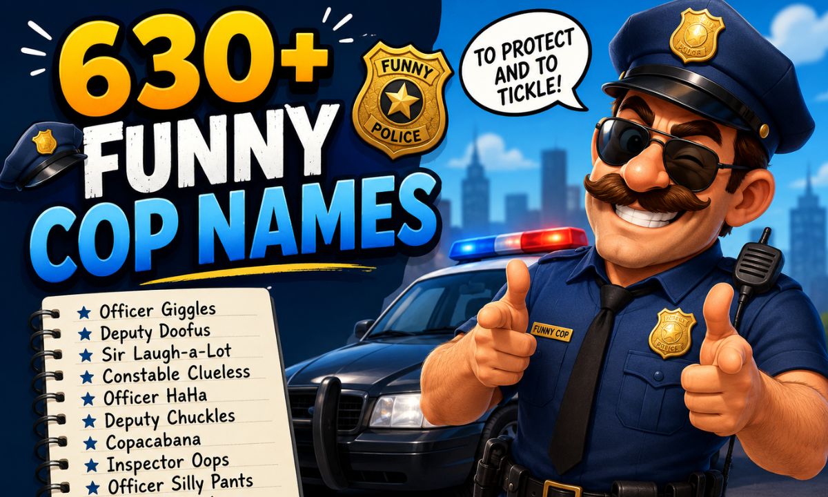 630+ Funny Cop Names