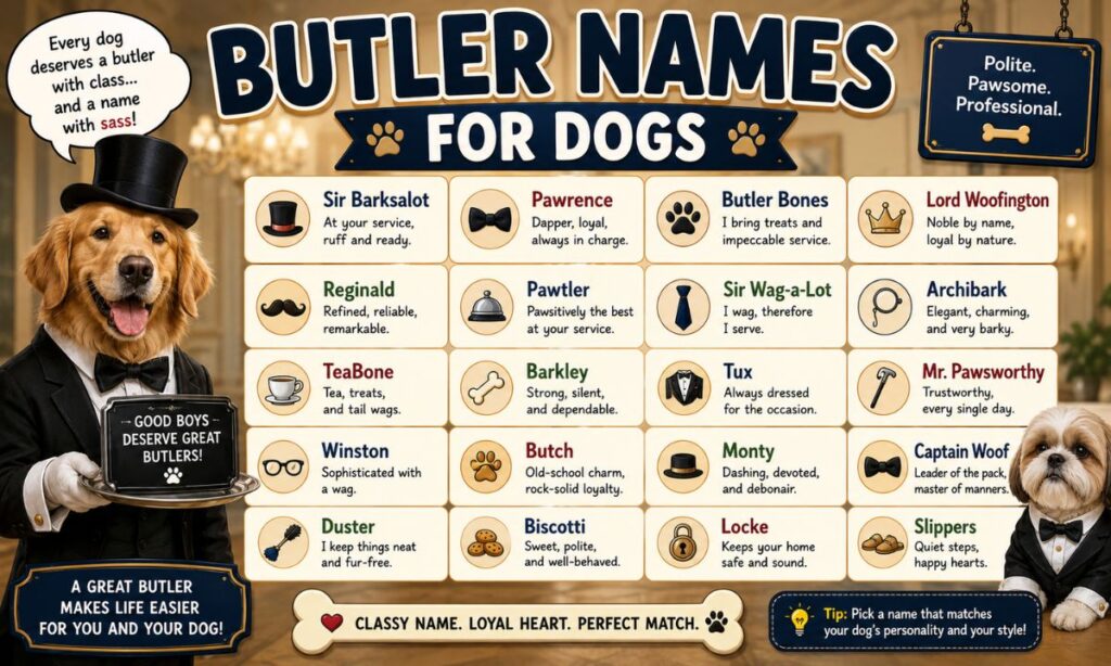 Butler Names for Dogs