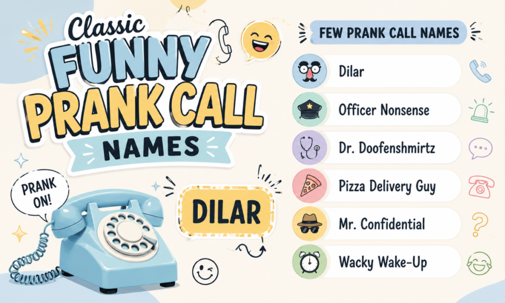 Classic Funny Prank Call Names