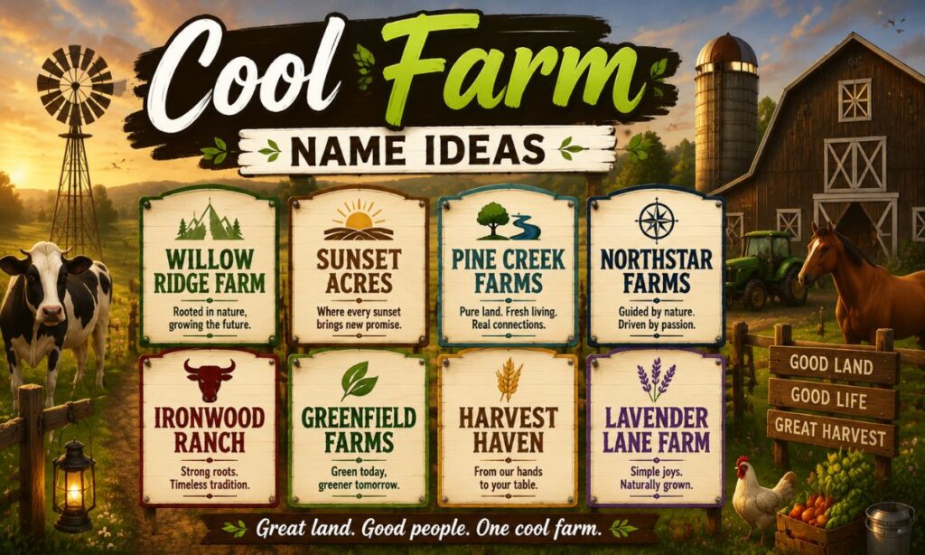 Cool Farm Name Ideas