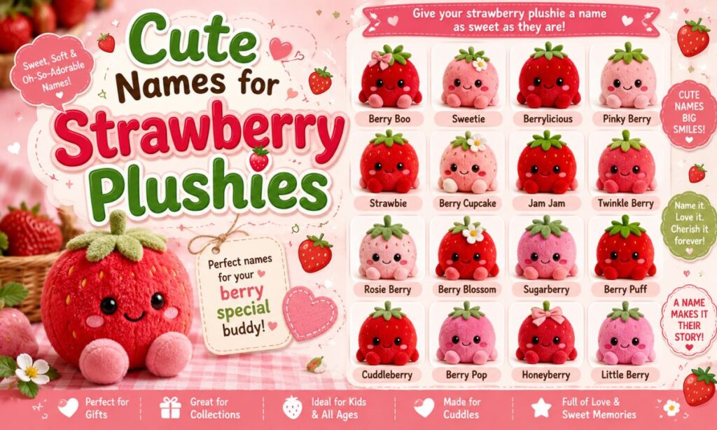 Cute Names for Strawberry Plushies