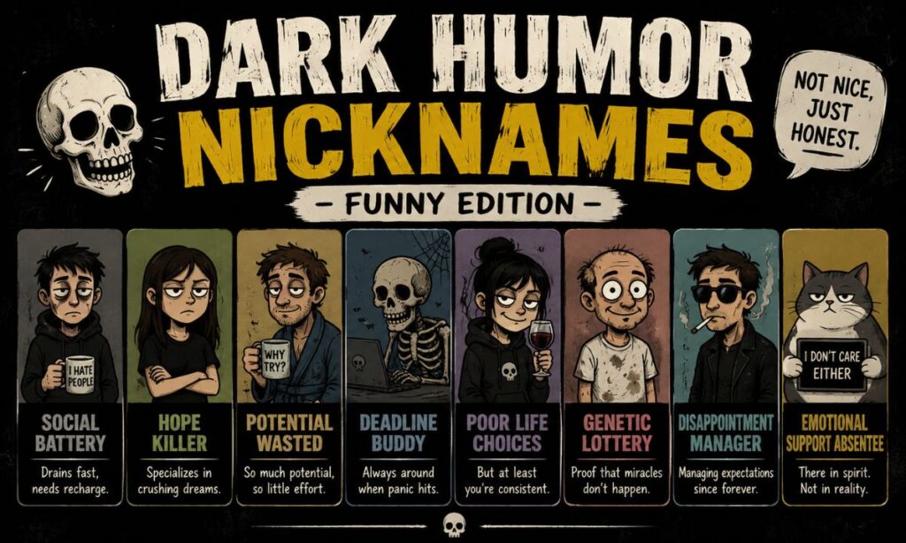 Dark Humor Nicknames – Funny Edition