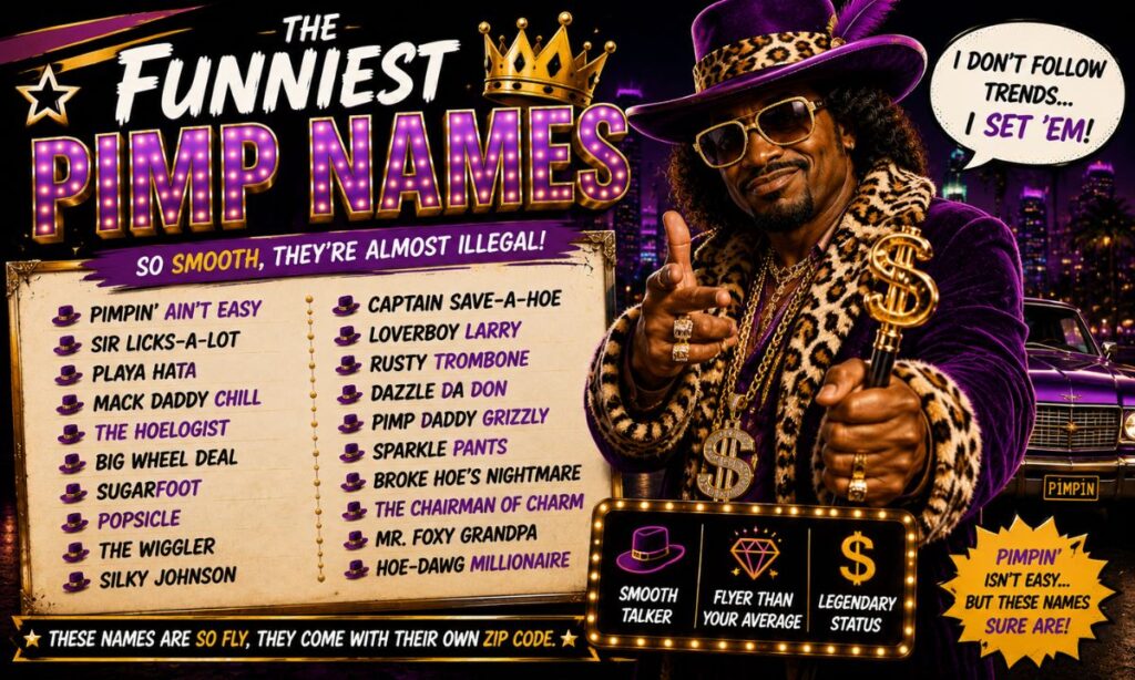 Funniest Pimp Names