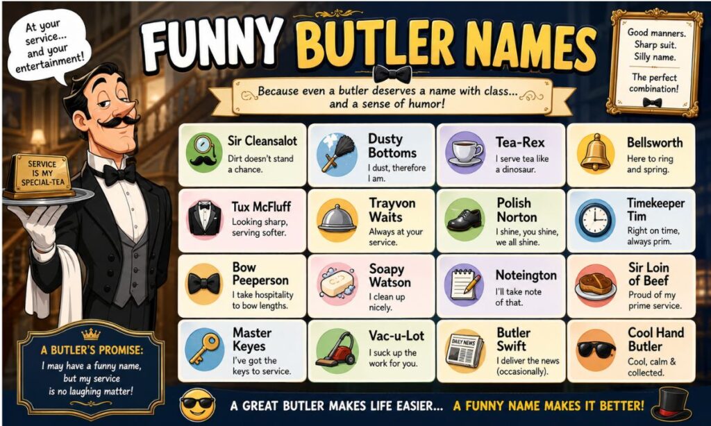 Funny Butler Names