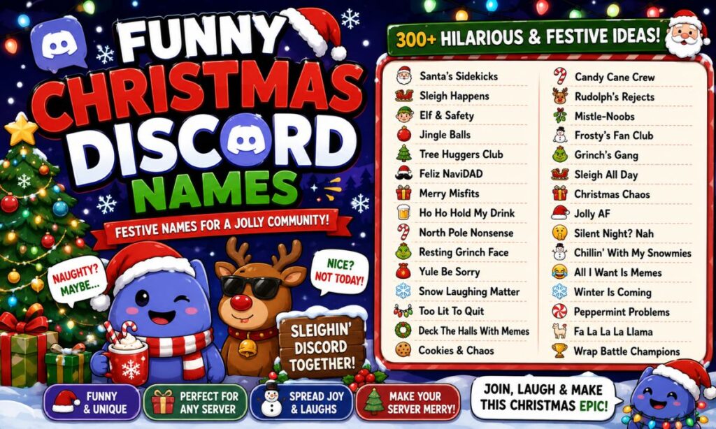 Funny Christmas Discord Names