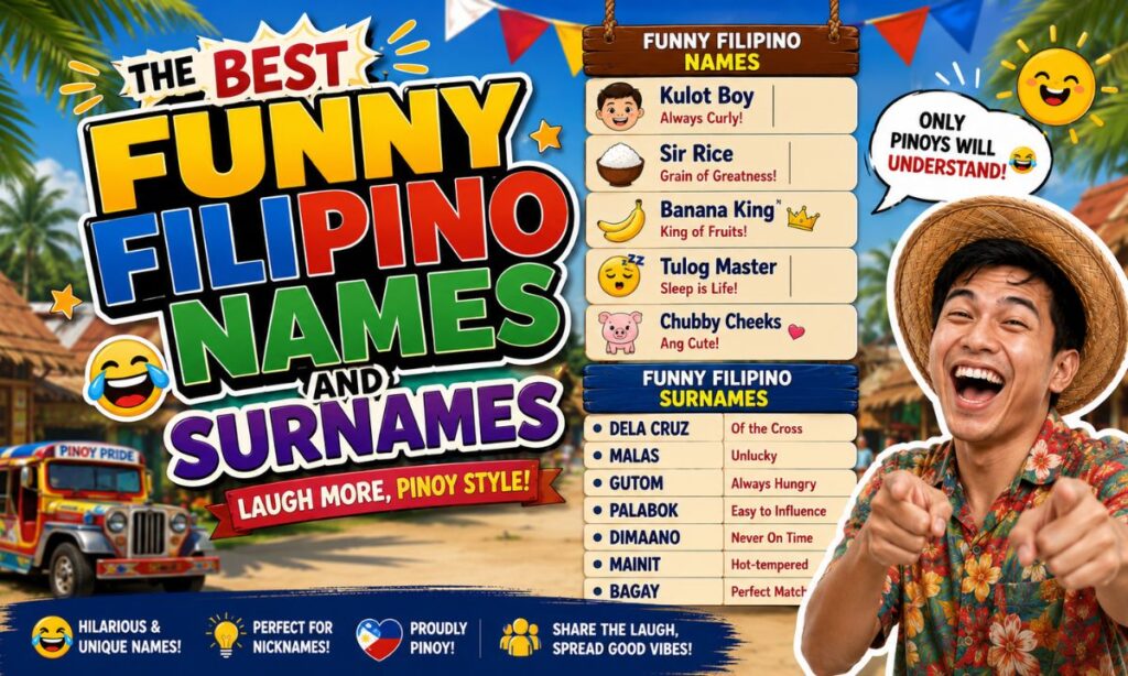 Funny Filipino Names and Surnames