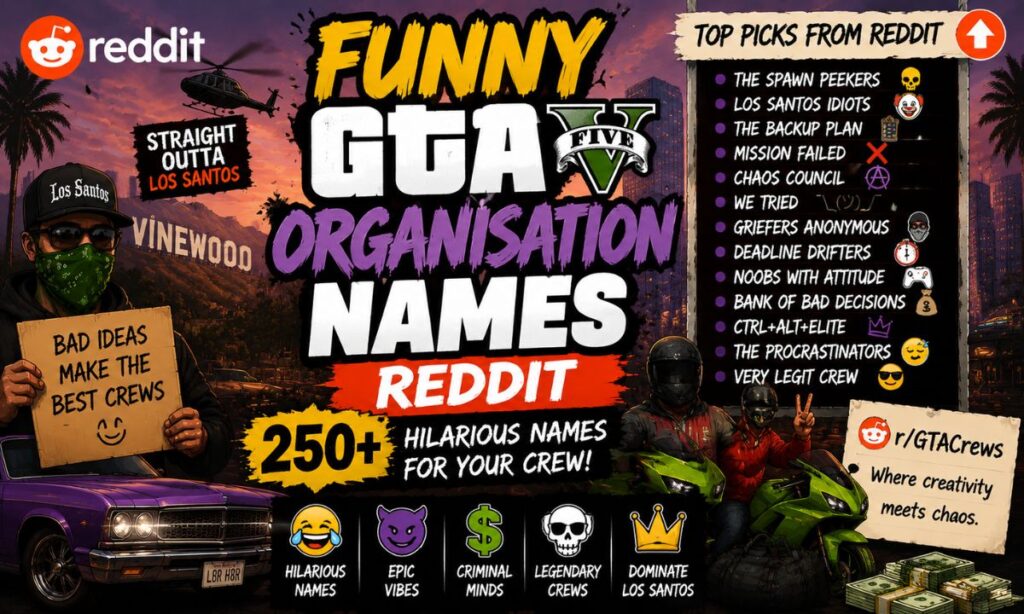 Funny GTA Organisation Names Reddit