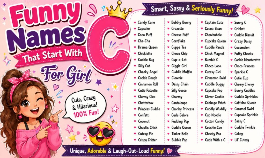 Funny Names That Start With C For Girl