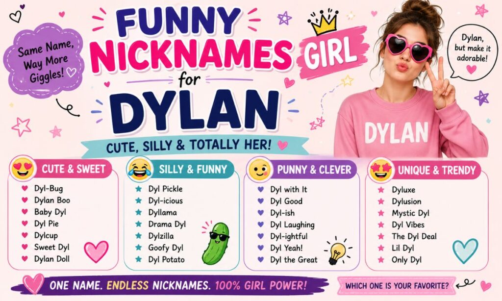 Funny Nicknames for Dylan Girl