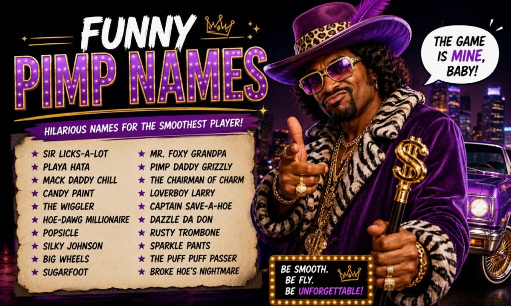 Funny Pimp Names