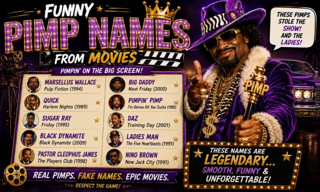 Funny Pimp Names From Movies