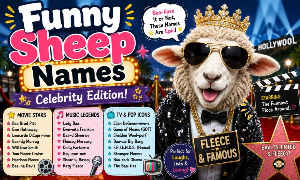 Funny Sheep Names Celebrity