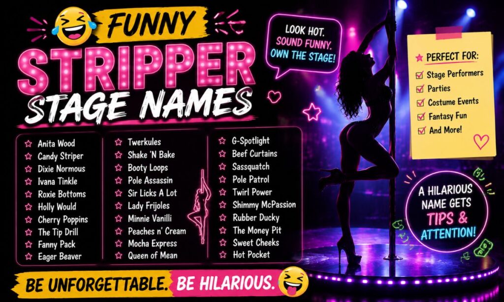Funny Stripper Stage Names