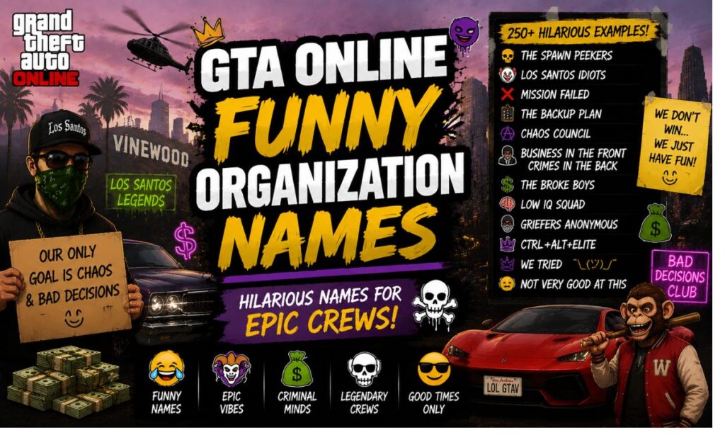 GTA Online Funny Organization Names