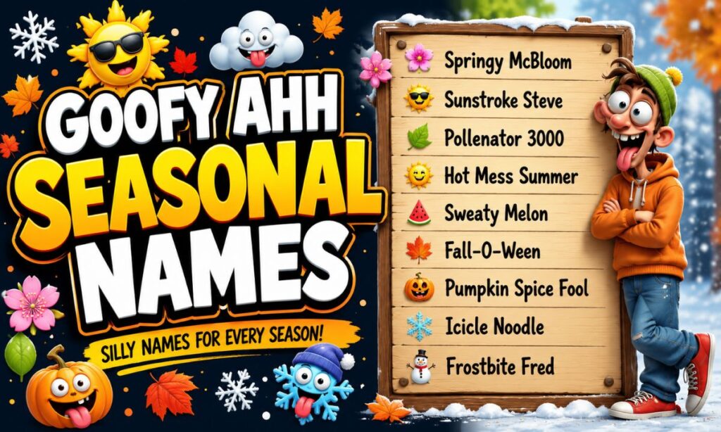 Goofy Ahh Seasonal Names