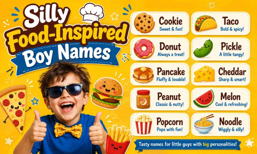Silly Food-Inspired Boy Names