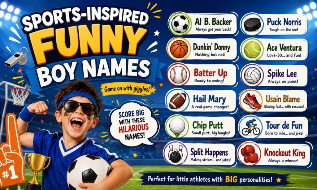 Sports-Inspired Funny Boy Names