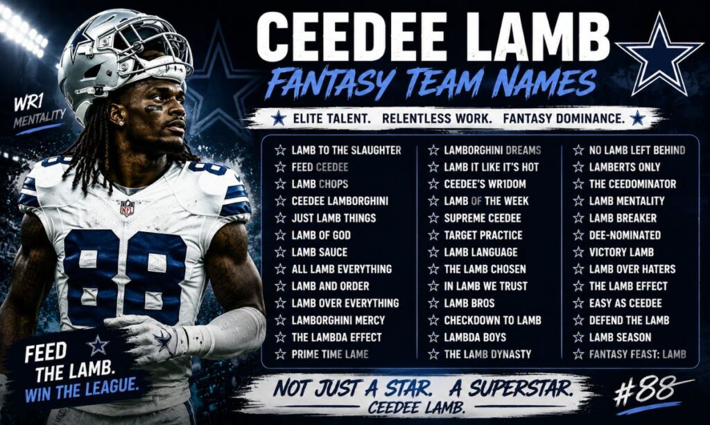 ceedee lamb fantasy names
