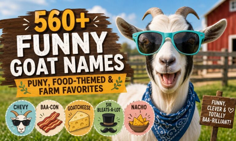 560+ Funny Goat Names Puny, Food-Themed & Farm Favorites