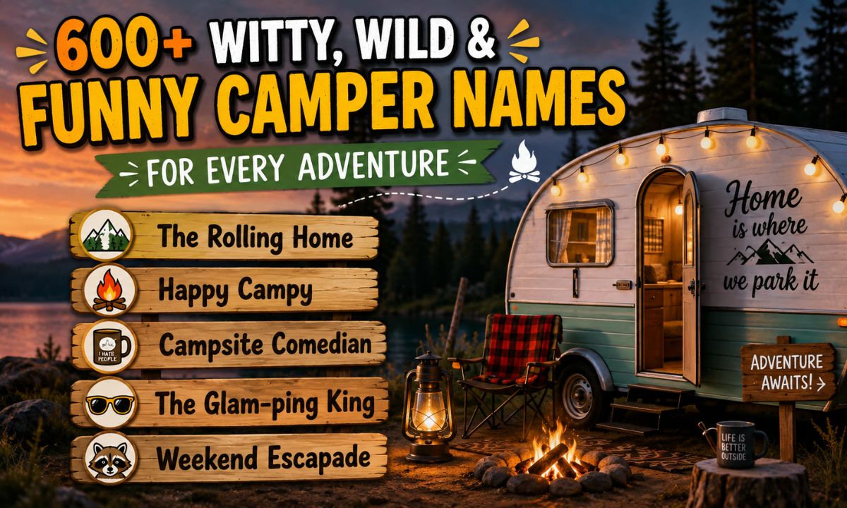 600+ Witty, Wild & Funny Camper Names for Every Adventure