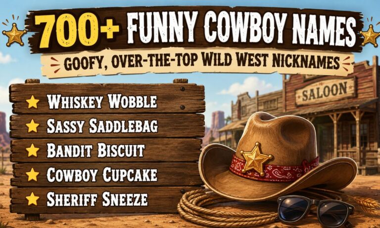 700+ Funny Cowboy Names Goofy, Over-the-Top Wild West Nicknames