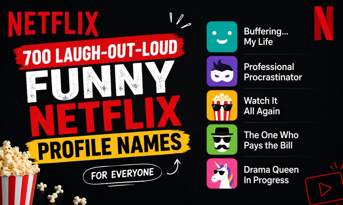 700 Laugh-Out-Loud Funny Netflix Profile Names for Everyone