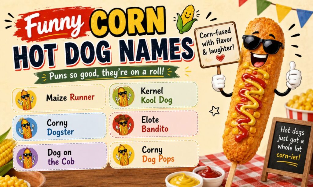 Funny Corn Hot Dog Names