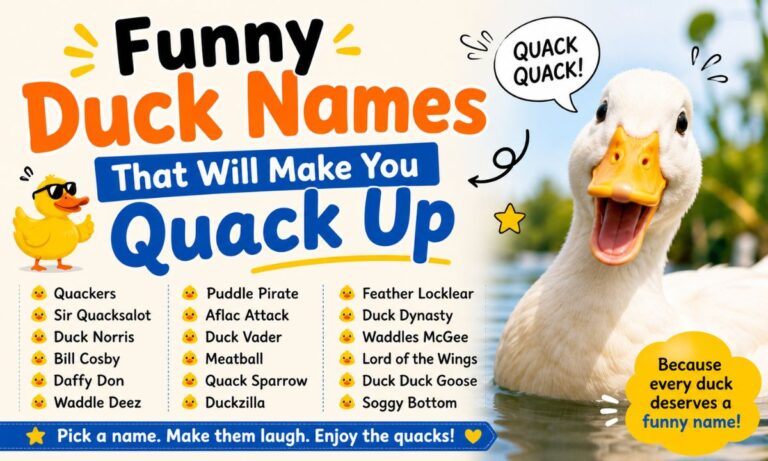 Funny Duck Names That Will Make You Quack Up