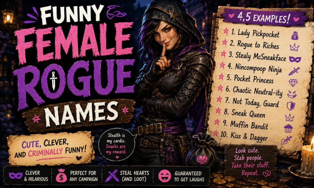 Funny Female Rogue Names