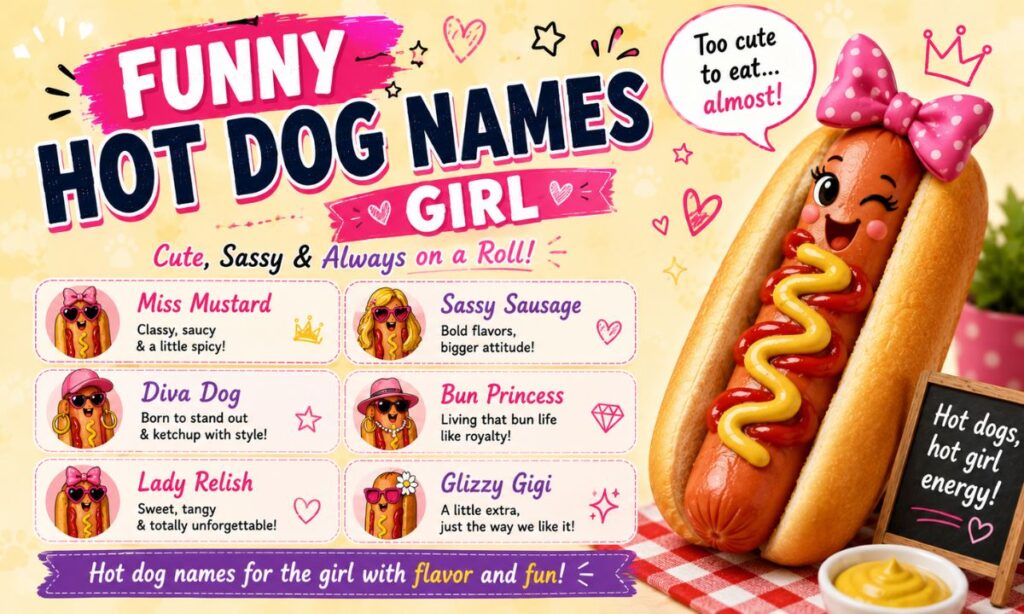 Funny Hot Dog Names Girl
