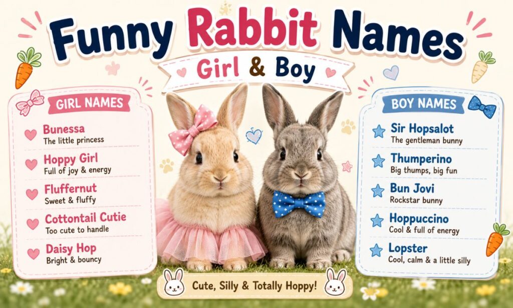 Funny Rabbit Names Girl & Boy
