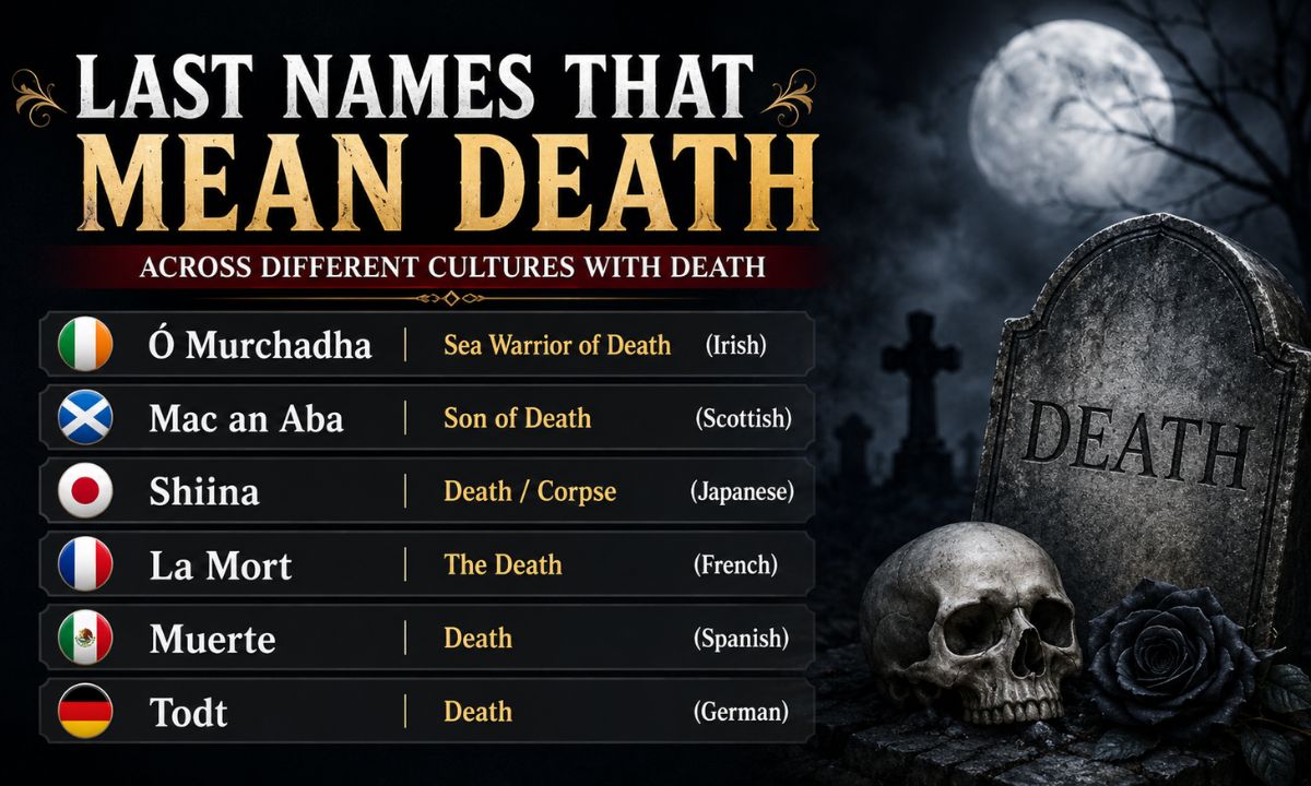 Last Names That Mean Death Across Different Cultures With Death