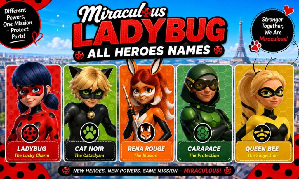 Miraculous Ladybug All Heroes Names