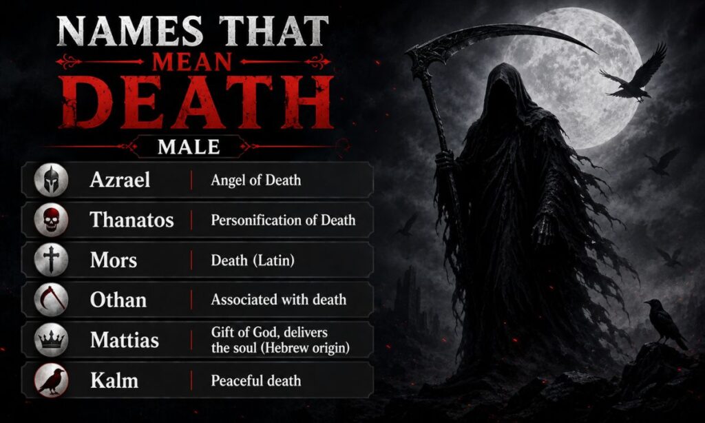 Names That Mean Death Male