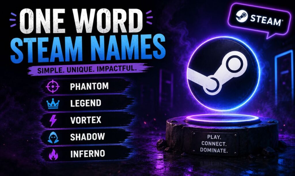 One Word Steam Names