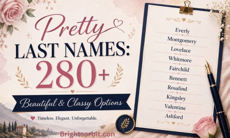 Pretty Last Names: 280+ Beautiful & Classy Options