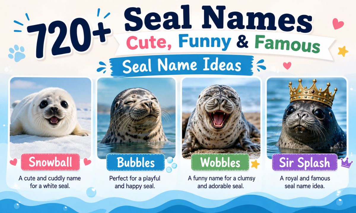 Seal Names Cute, Funny & Famous Seal Name Ideas